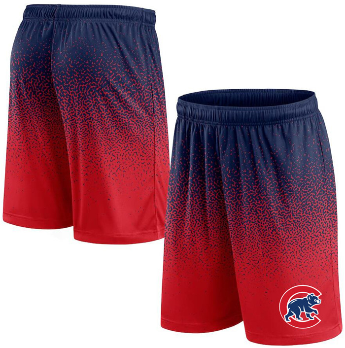 Men's Chicago Cubs Navy/Red Ombre Shorts
